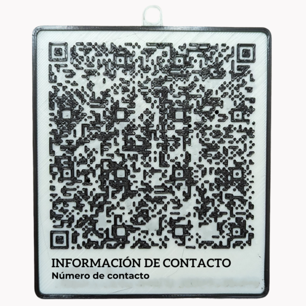 Código QR para superficie vertical